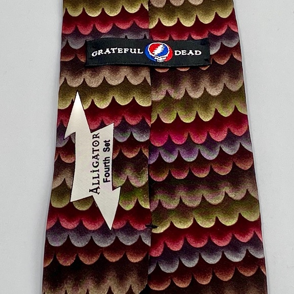 Grateful Dead “Alligator” Fourth Set Tie 100% Silk - Picture 6 of 7